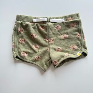 Rise Little Earthlings Cheetah Olive Green Shorts